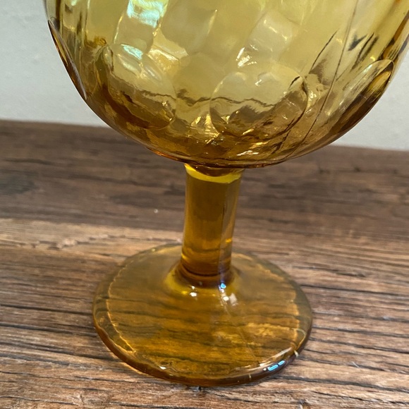 Hoffman House Thumbprint Swirl Glass Goblet
One Yellow - Picture 4 of 7